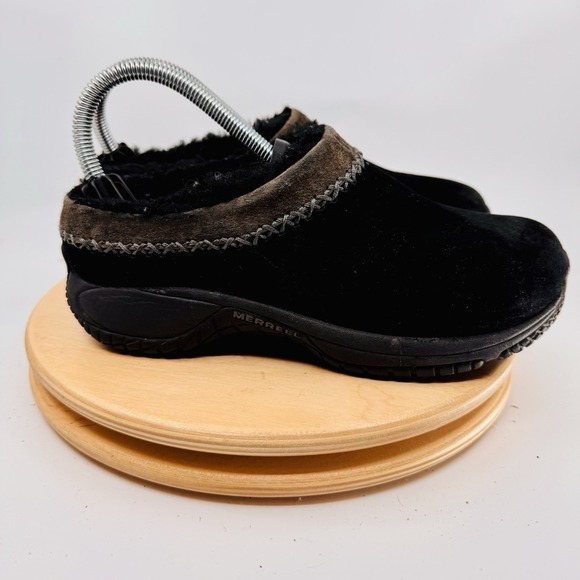 Merrell Encore Ice 5 Shoes Women's 6 Black Warm Slip On Clogs Shoes slides - Picture 4 of 7